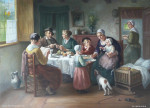 Na restauratie, boereninterieur, Johan Bernard de Hoog